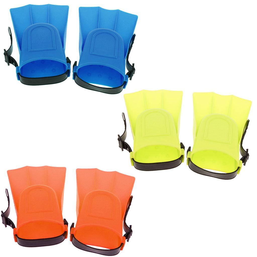 Adults Adjustable Flippers Fins Swimming Diving Learning Tools S Yellow