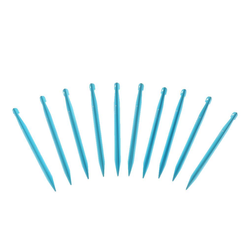 10Pcs 16cm Heavy Duty Aluminum Outdoor Camping Tent Peg Ground Nail Stakes
