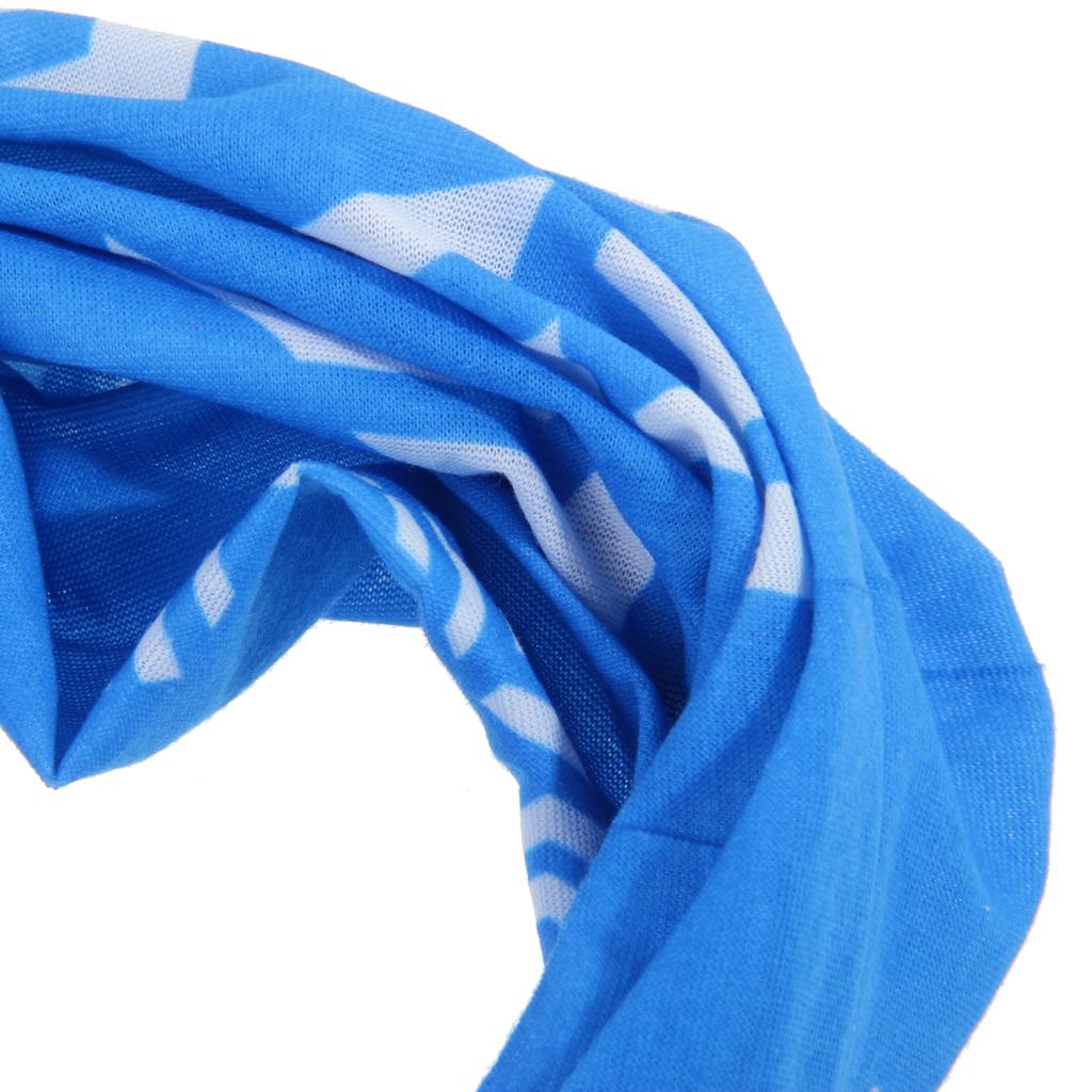 Bicycle Cycling Bike Neck Face Mask Veil Outdoor Kerchief Headband Blue