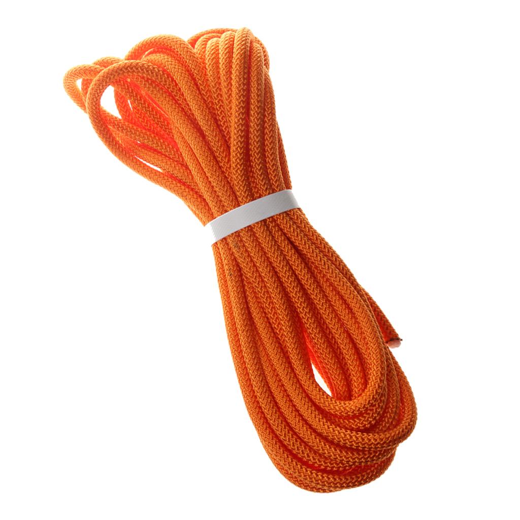 Climbing Safety Sling Rappelling Rope Auxiliary Cord 10m Orange