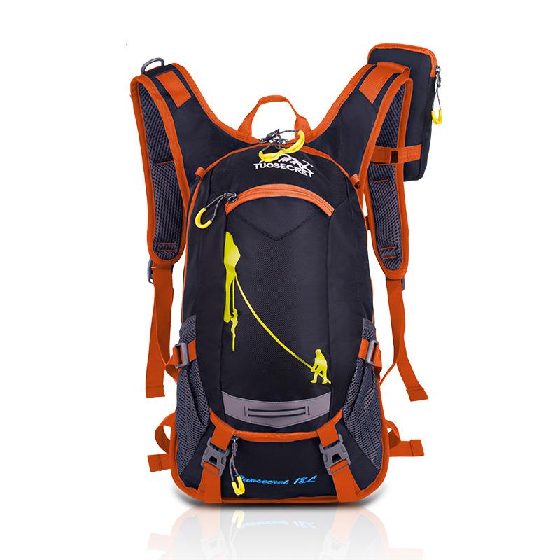 18L Cover Waterproof Breathable Cycling Bicycle Shoulder Backpack Orange