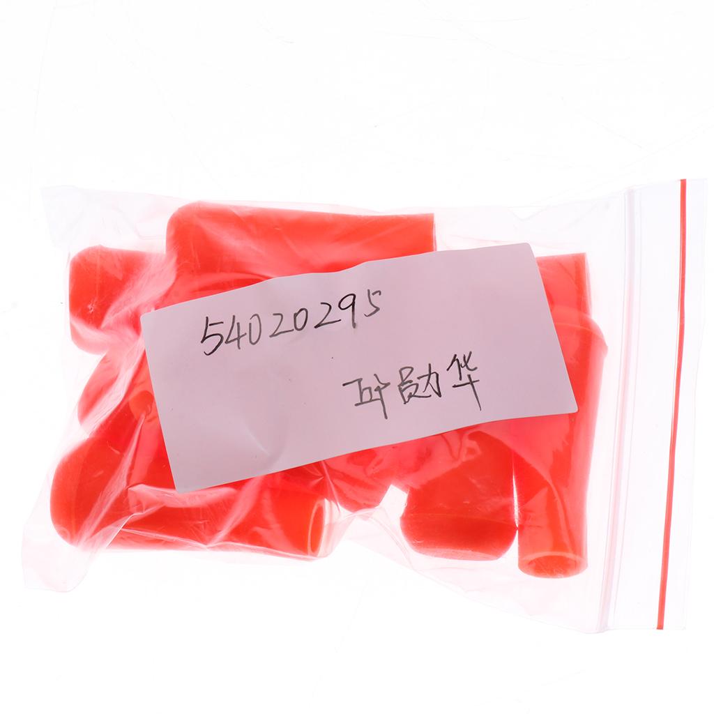 10 Pieces Safety Soft Rubber Arrowhead for Hunting Game Toy Bow 8mm Orange