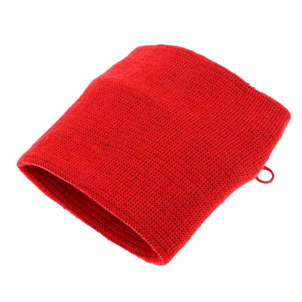 Outdoor Sports Fitness Wristband Sweatband Wallet Zipper Pocket Red