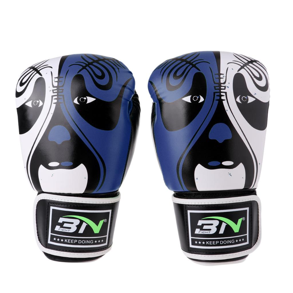 Boxing Training Gloves Taekwondo MMA Punching Mittens Facebook Navy Blue
