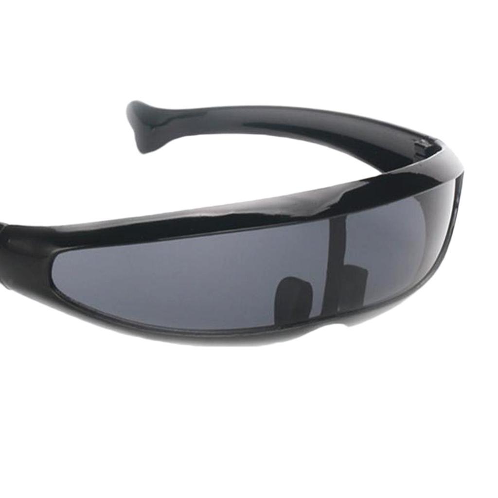 Space Robot Alien Party Cosplay Costume Futuristic Robot Single Lens Glasses