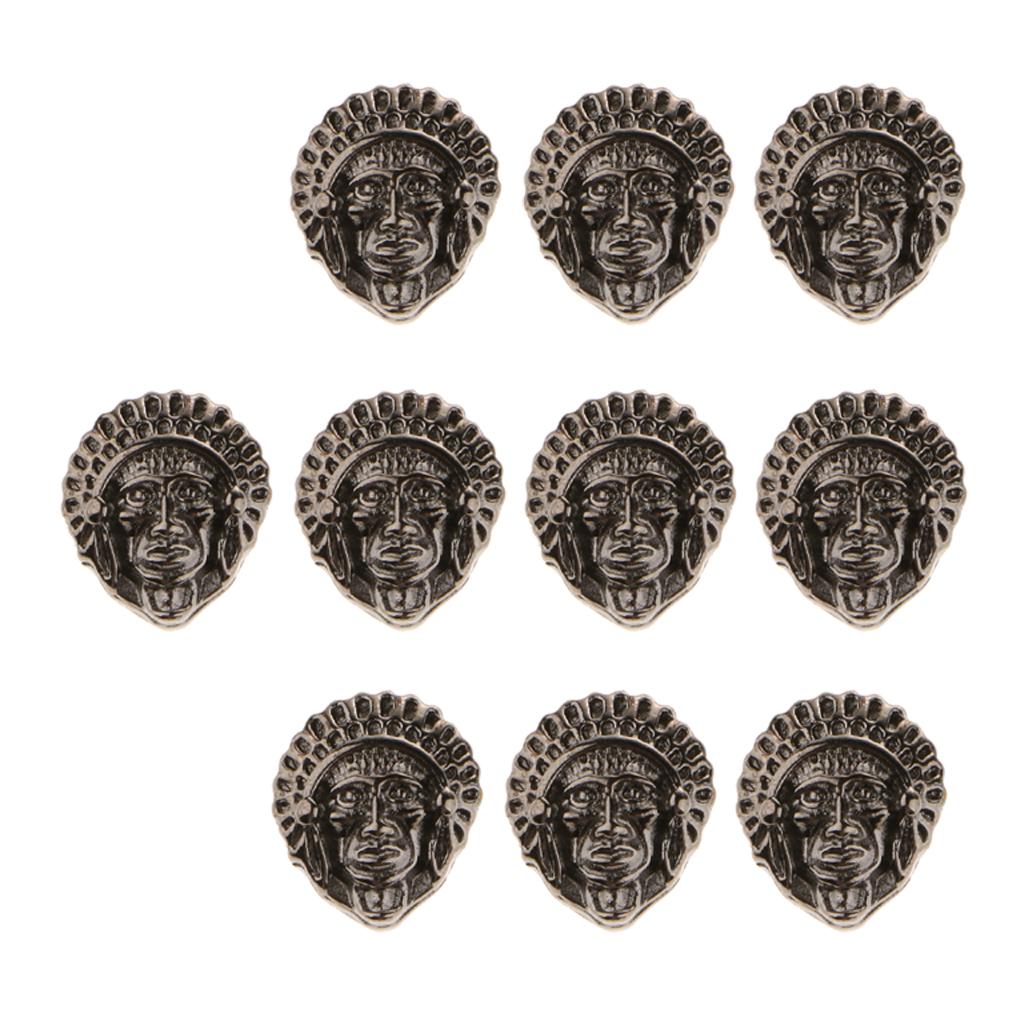 10 Pieces Alloy Pharaoh Mask Bracelet Connector Charm Beads  silver copper