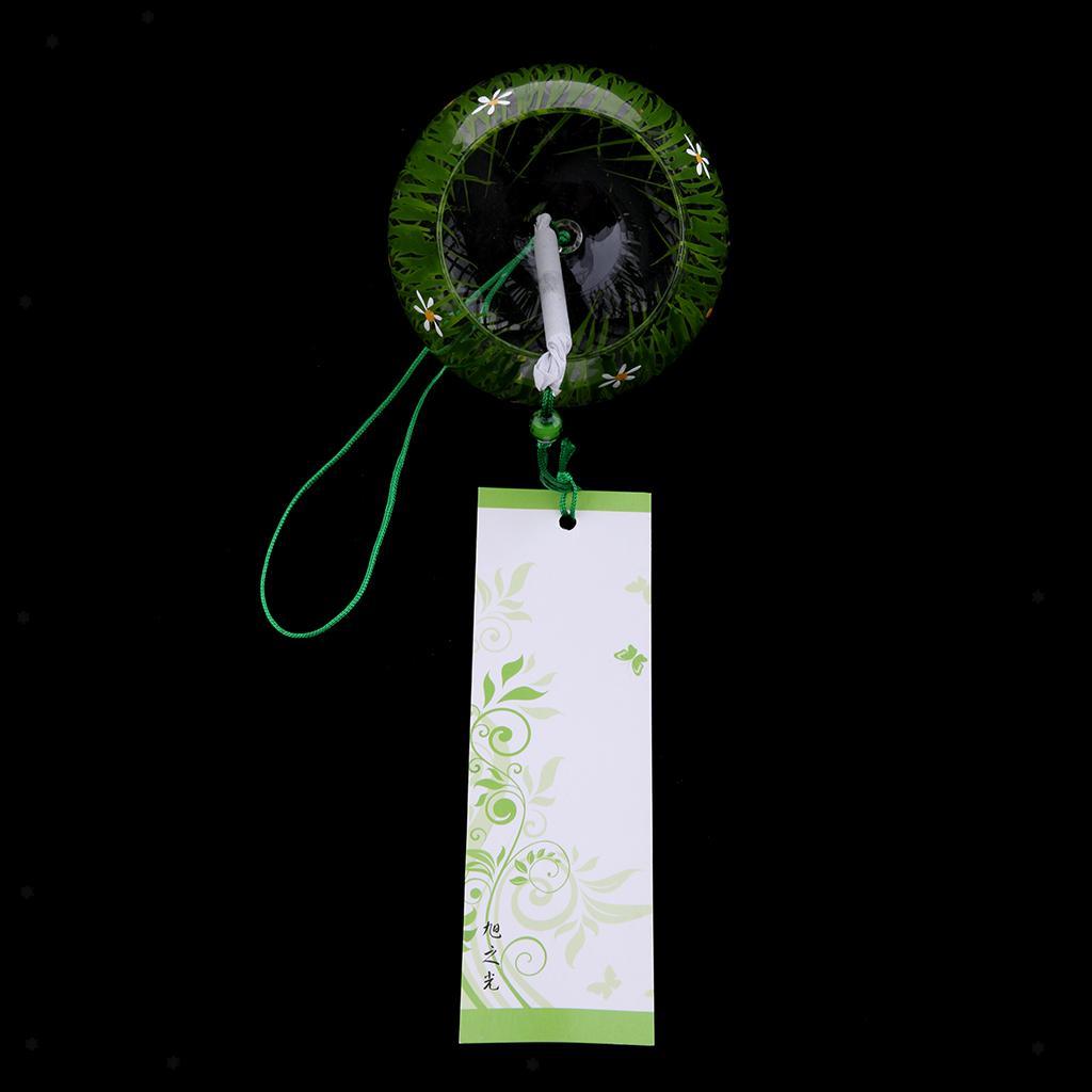 Japanese Culuture Glass Wind Bell Furin Wind Chimes Home Hanging Decor