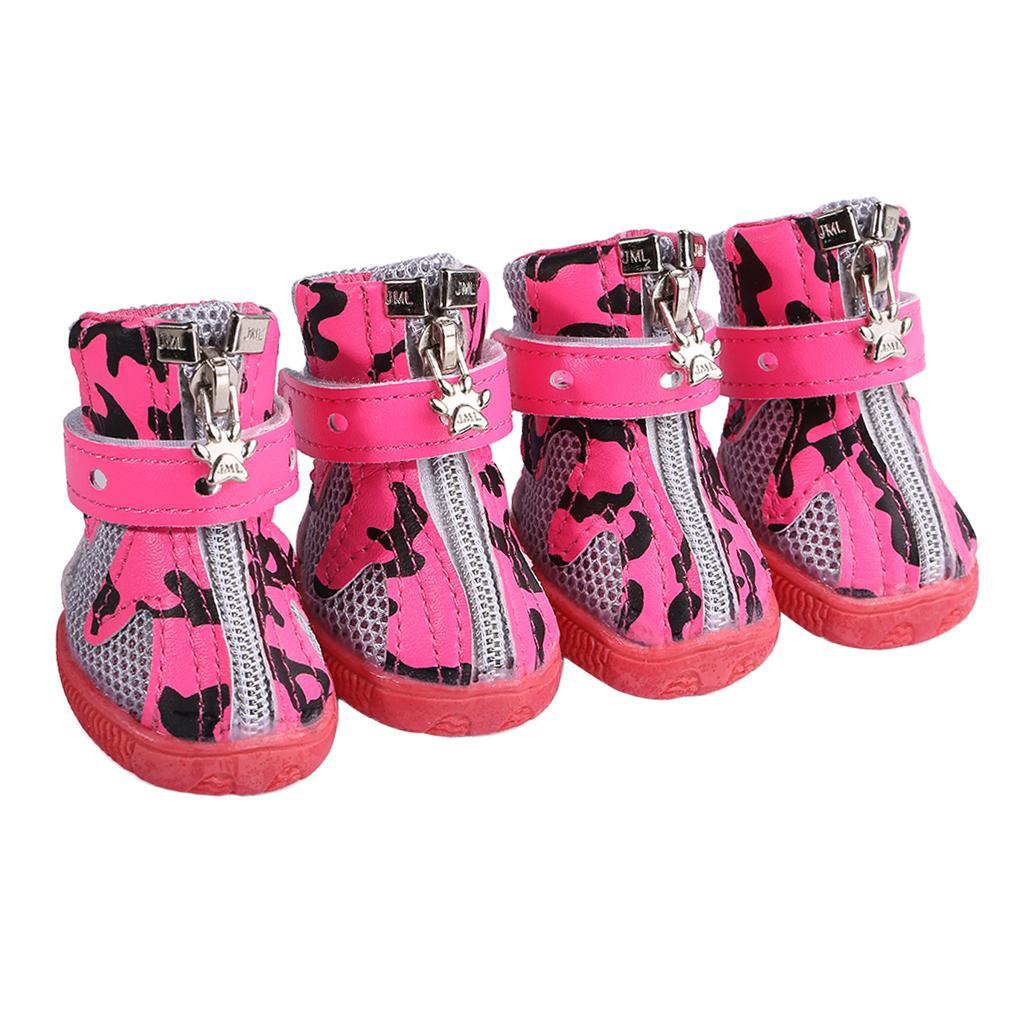 4x Pet Puppy Dog Elastic Nonslip Summer Shoes for Dog