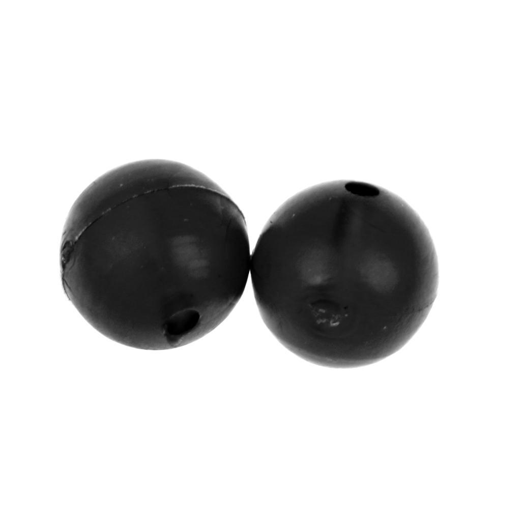 8mm 50x Angeln Haken Stöpsel Wirbel Gummi Perlen Köder Halter Tackle