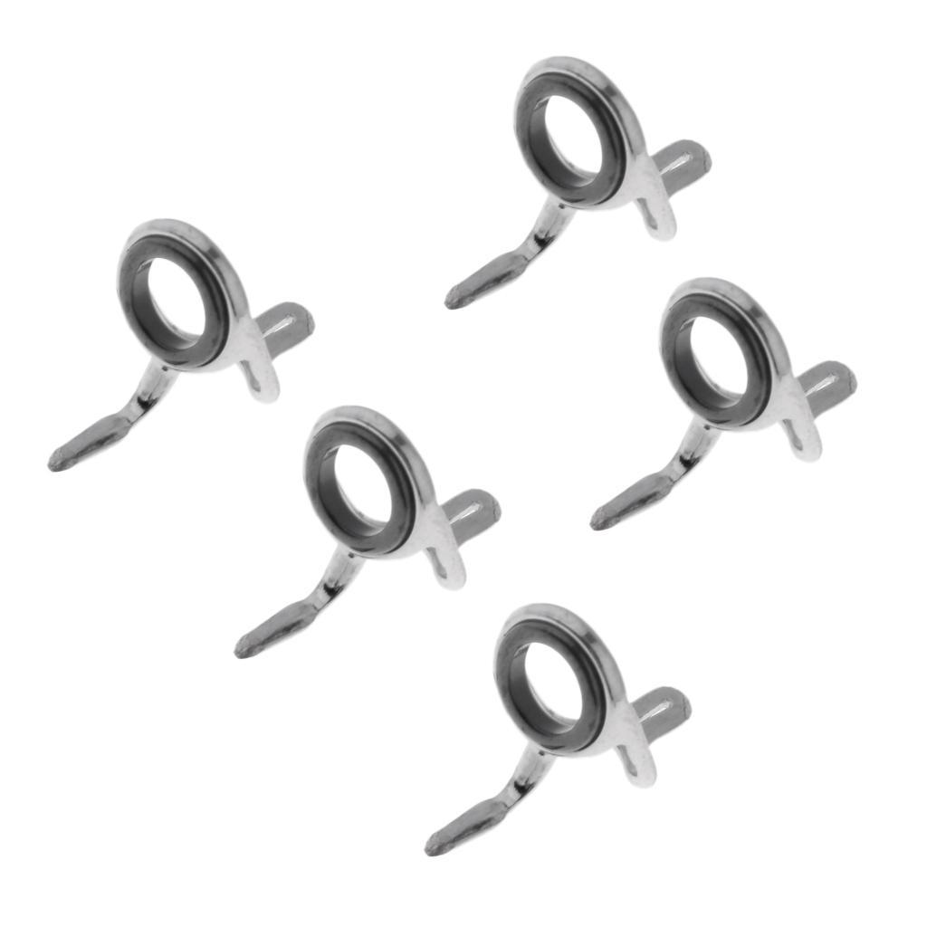 5 Stücke Fliegenrute Guide Set Angelruten Ring Spitze Reparatur Ring