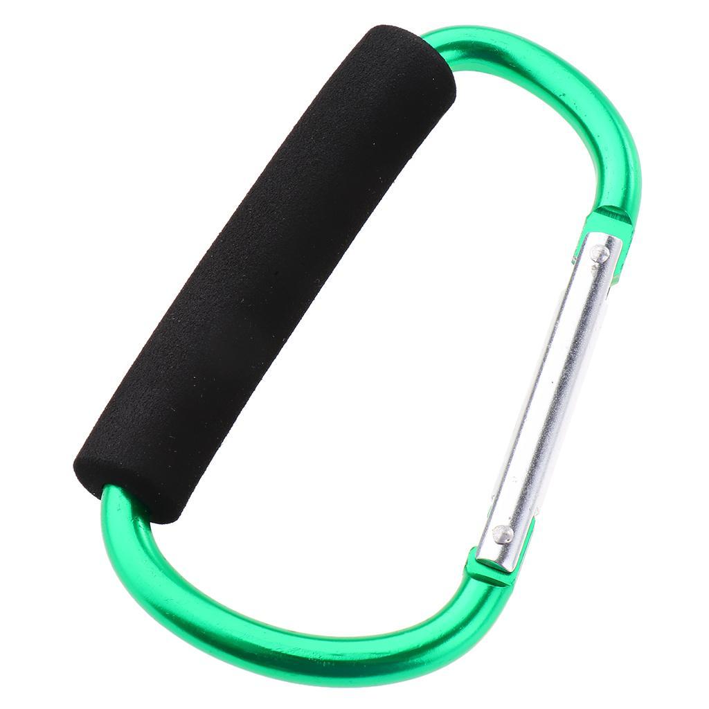Grocery Shopping Bag Handle Carrier Stroller Buggy Soft Hook D Ring Holder