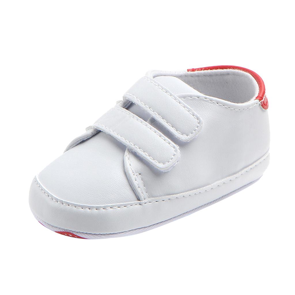 Soft Sole Anti-Slip Prewalker Toddler Crib Shoes Sneaker 12-18M Red