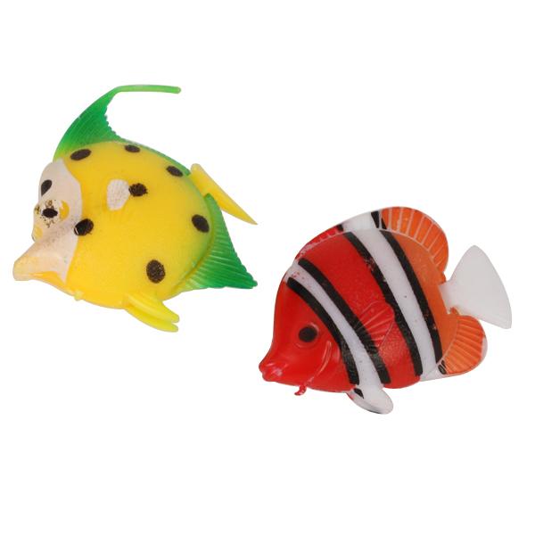 5pcs Plastic Artificial Fish Ornament for Aquarium Fish Tank Decoration