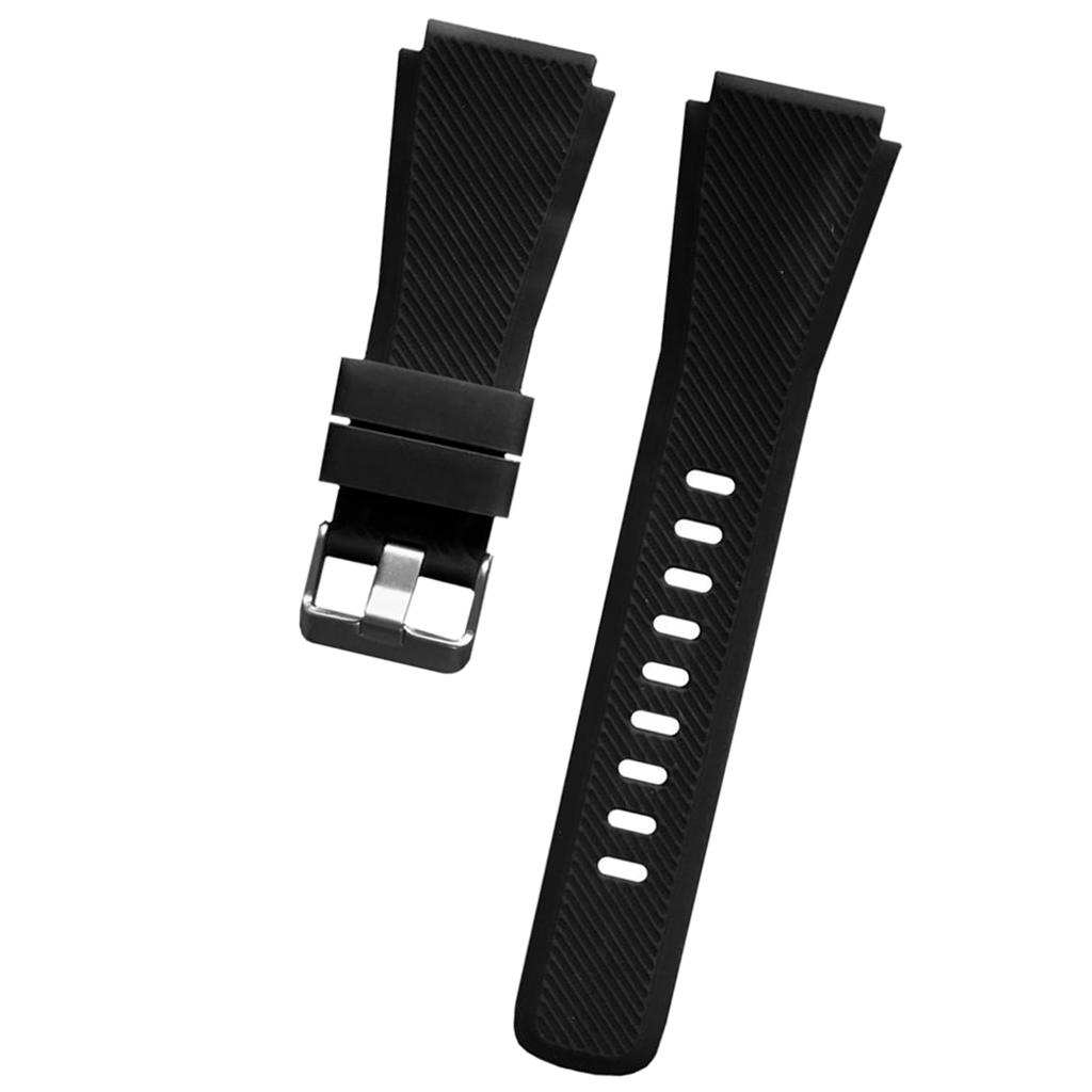 Replacement Silicone Band Strap For Samsung Gear S3 22mm Band black