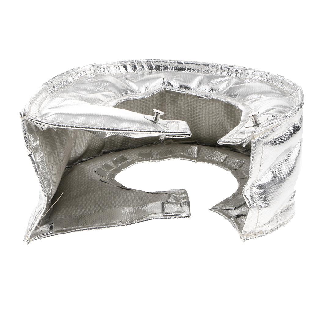 T6 Titanium Turbo Blanket Heat Shield Turbocharger Cover Wrap silver