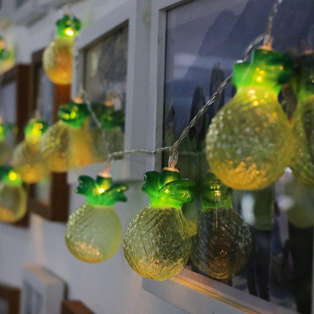 10LED Pineapple String Fairy Lights Lamp Patio Christmas Party Wedding Decor