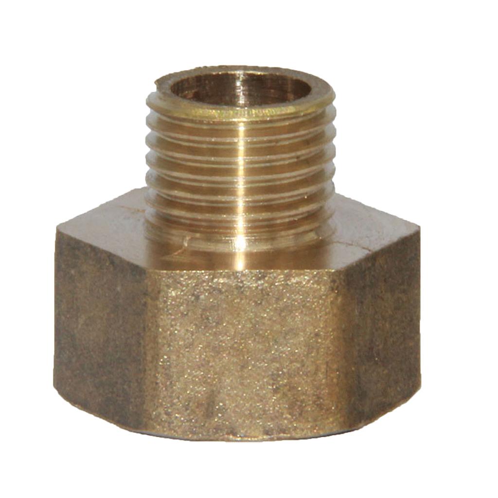 1/2-1/4 Inch Brass Barbed Double End Hose Tube Threaded Fitting Connector