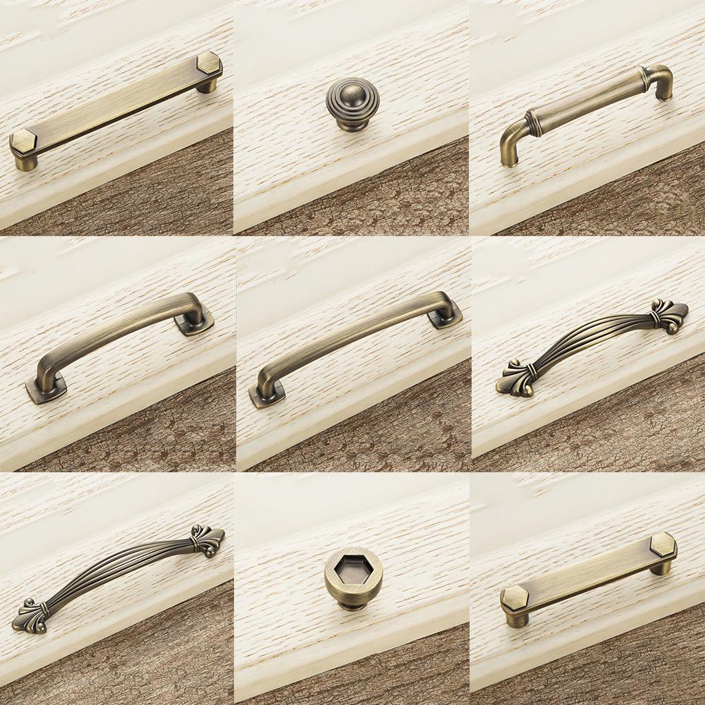 European Retro Pull Handles Knobs For Cabinet Drawer Cupboard Furniture  A