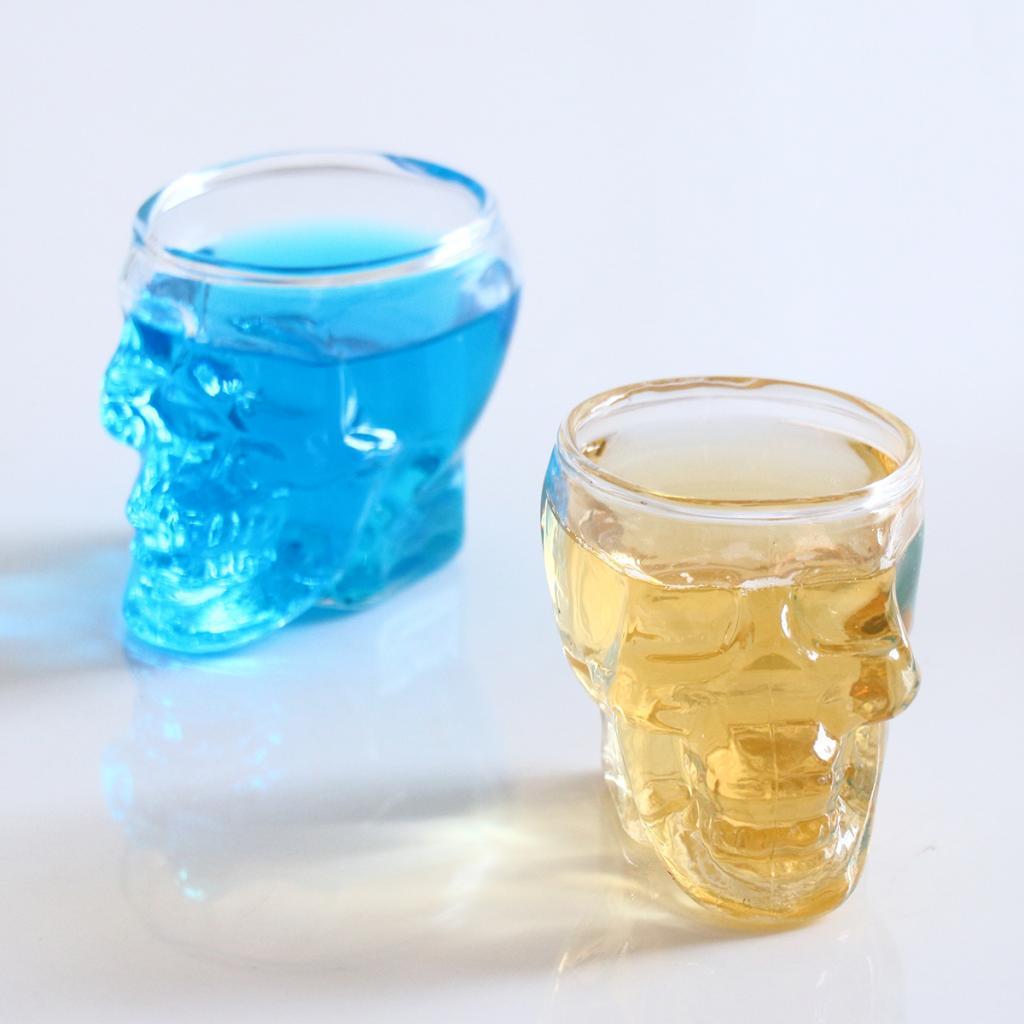 Crystal Skull Head Vodka Whiskey Shot Glass Cup Drinking Ware Home Bar