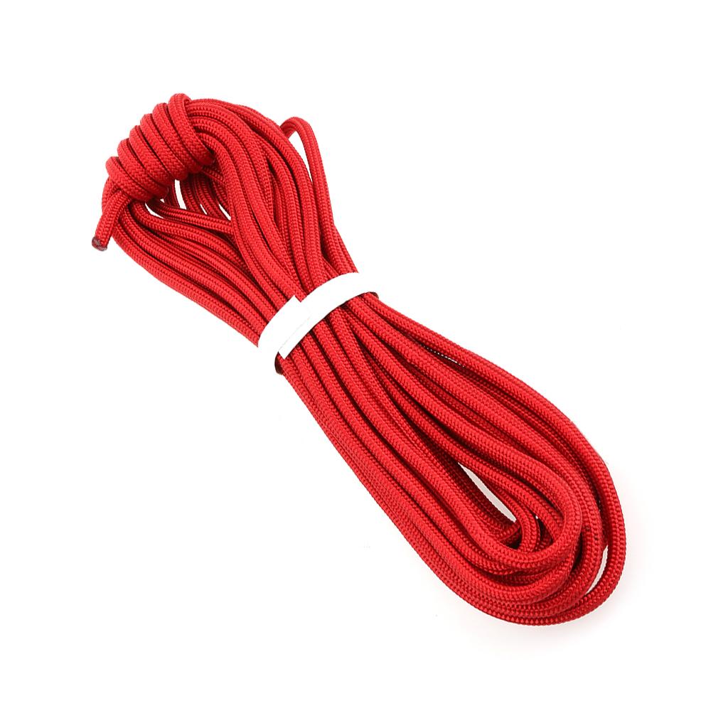 Professional Survival Safety Rope Climbing Hiking Auxiliary Rope 20M Red