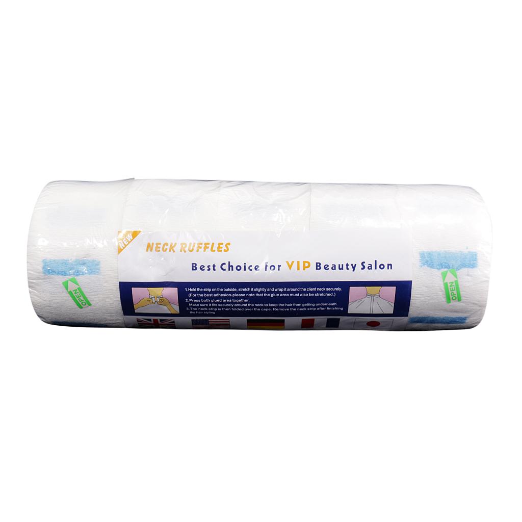 Pro Disposable Neck Ruffle Roll Paper Strip Tissue for Salon Beauty Barbers