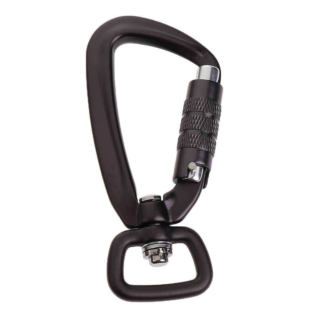 Outdoor Auto Self Locking Carabiner Keychain Climb Backpack Hook Gray