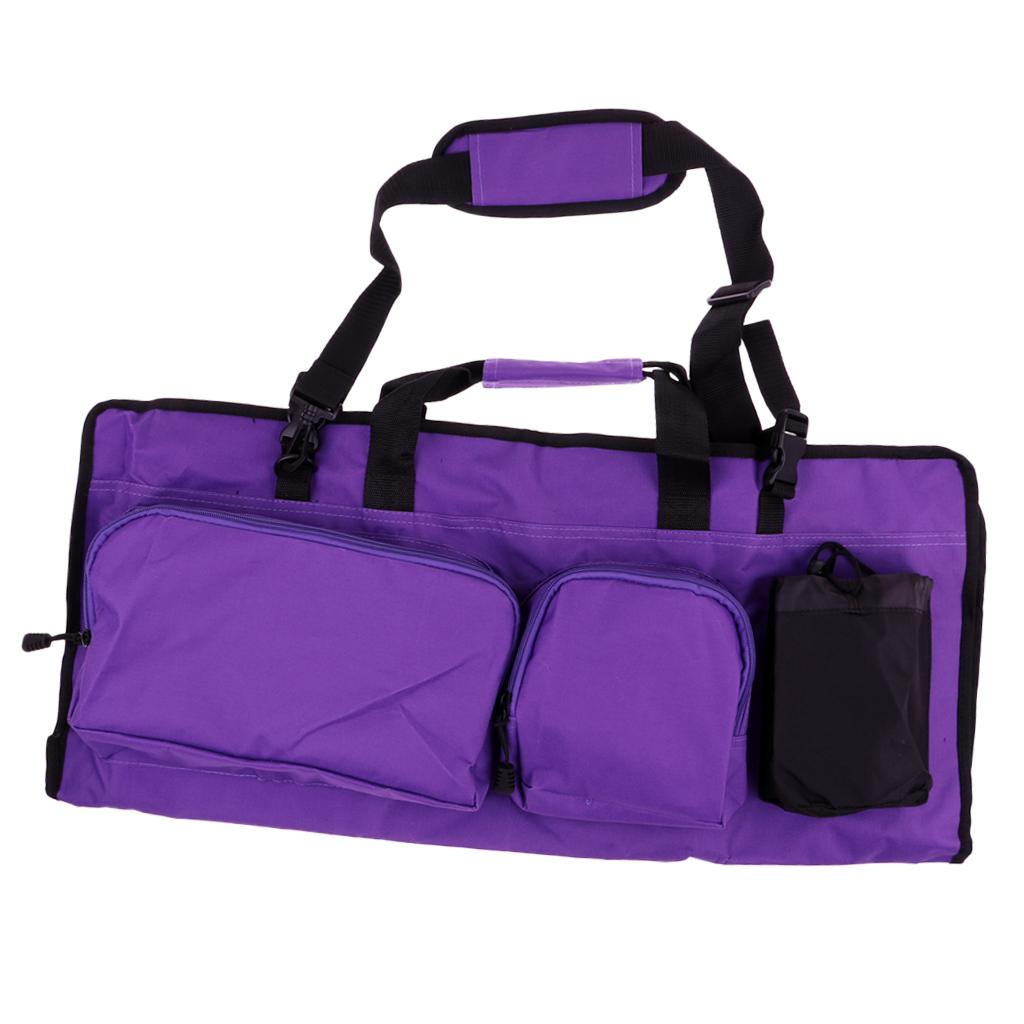 Lightweight Yoga Pilates Mat Tote Gym Bag Multi Purpose Shoulder Pack Purple