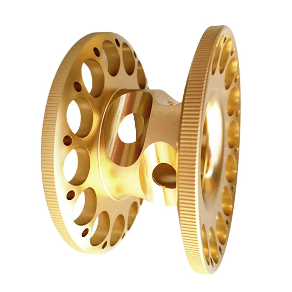 Lightweight Aluminum Alloy Scuba Diving Finger Reel Guide Line Spool Gold