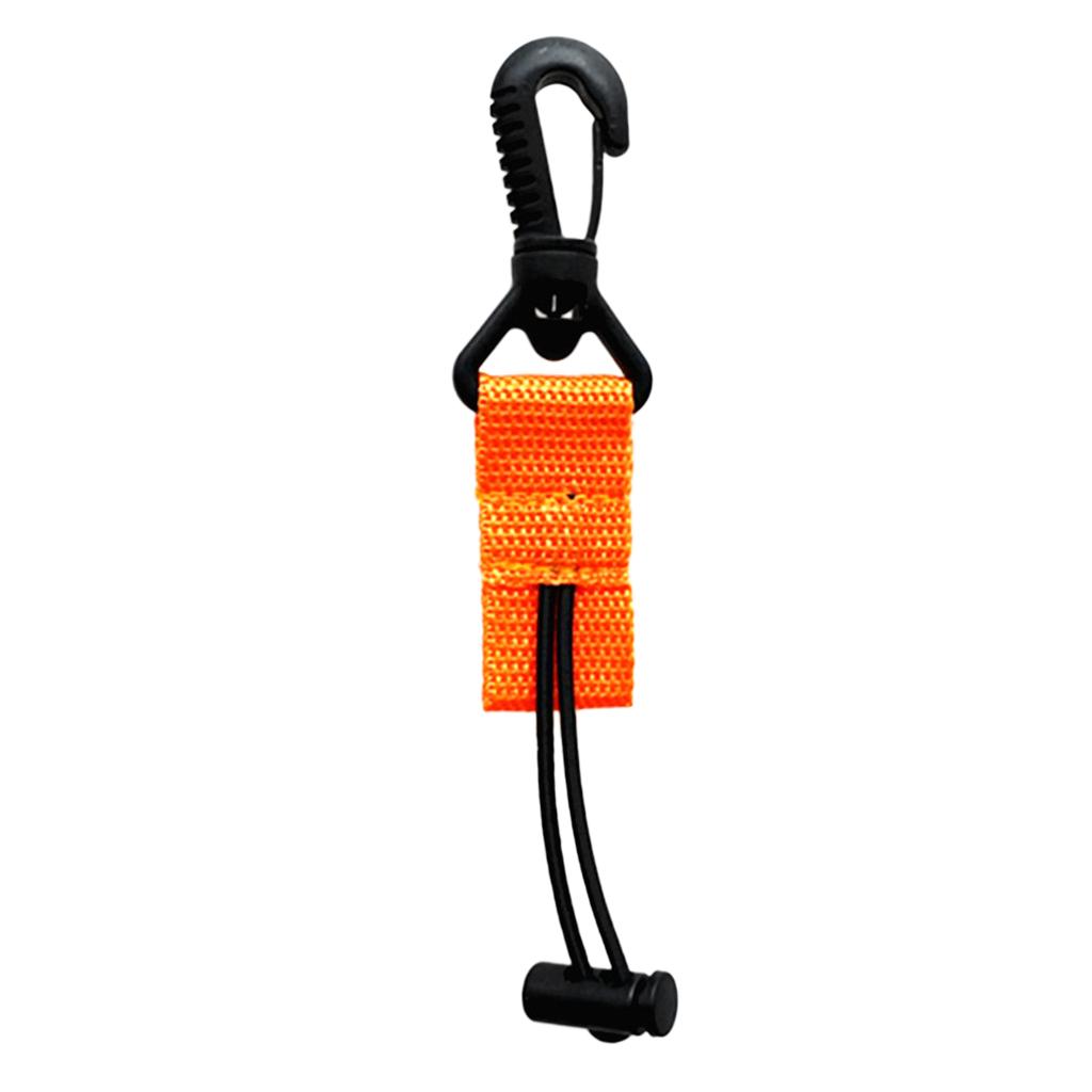 Scuba Diving Mouthpiece Regulator Holder Retainer with Webbing & Clip Orange