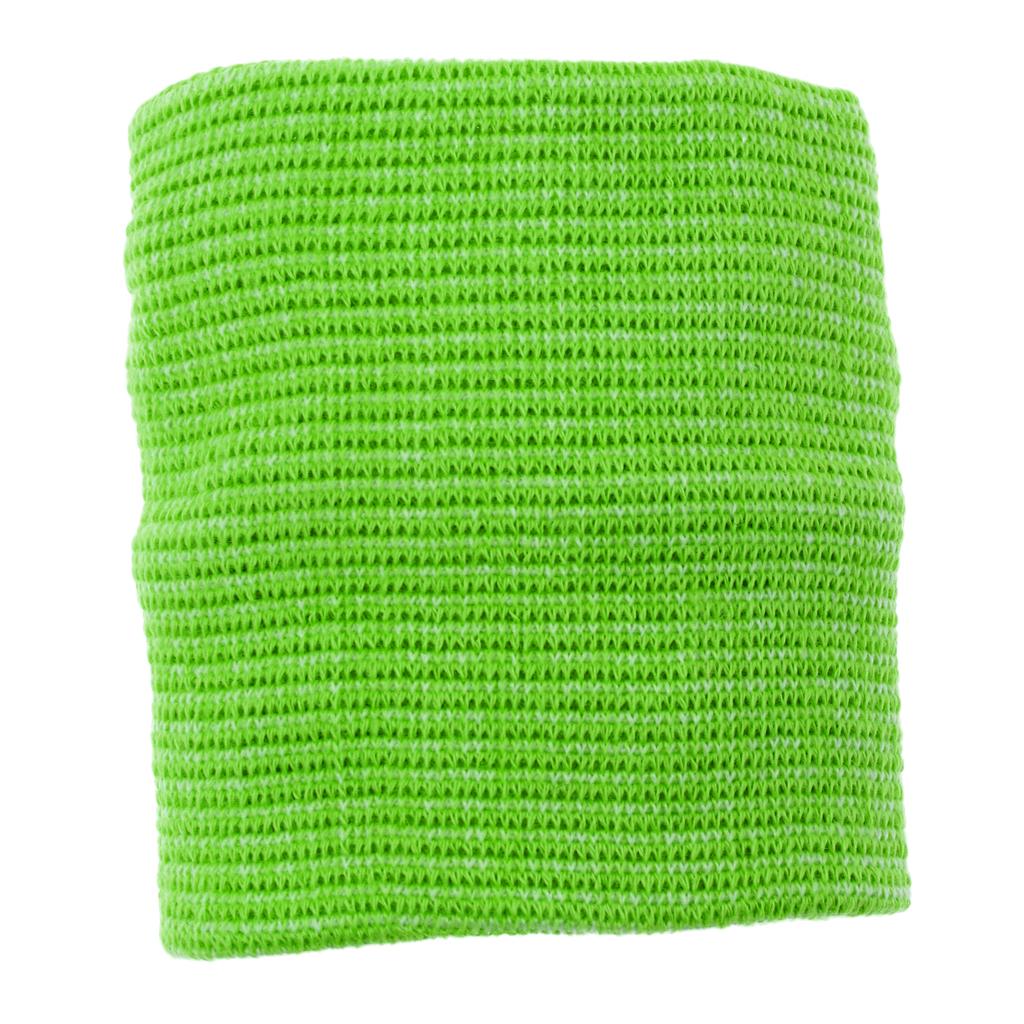 Outdoor Sports Fitness Wristband Sweatband Wallet Zipper Pocket Green