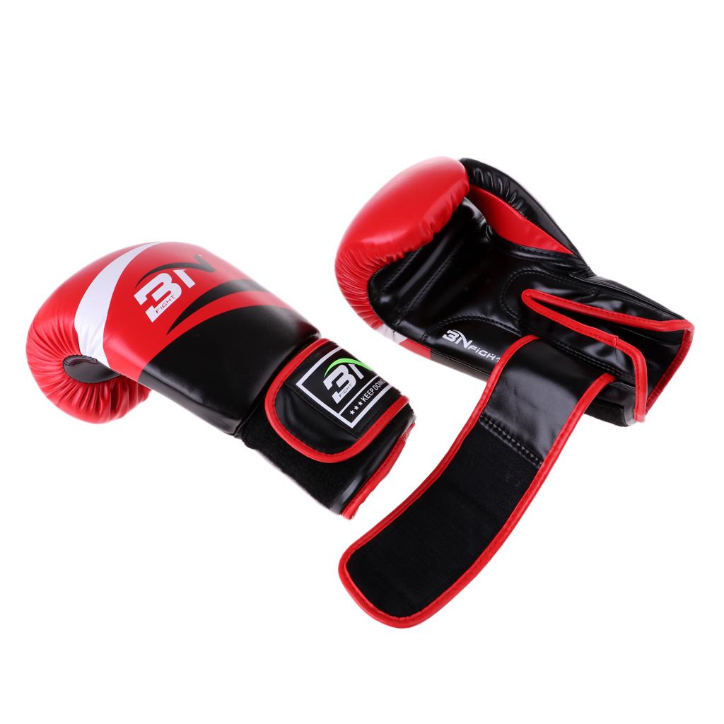 Durable Boxing Training Gloves MMA Karate Fighting Punching Mittens Red