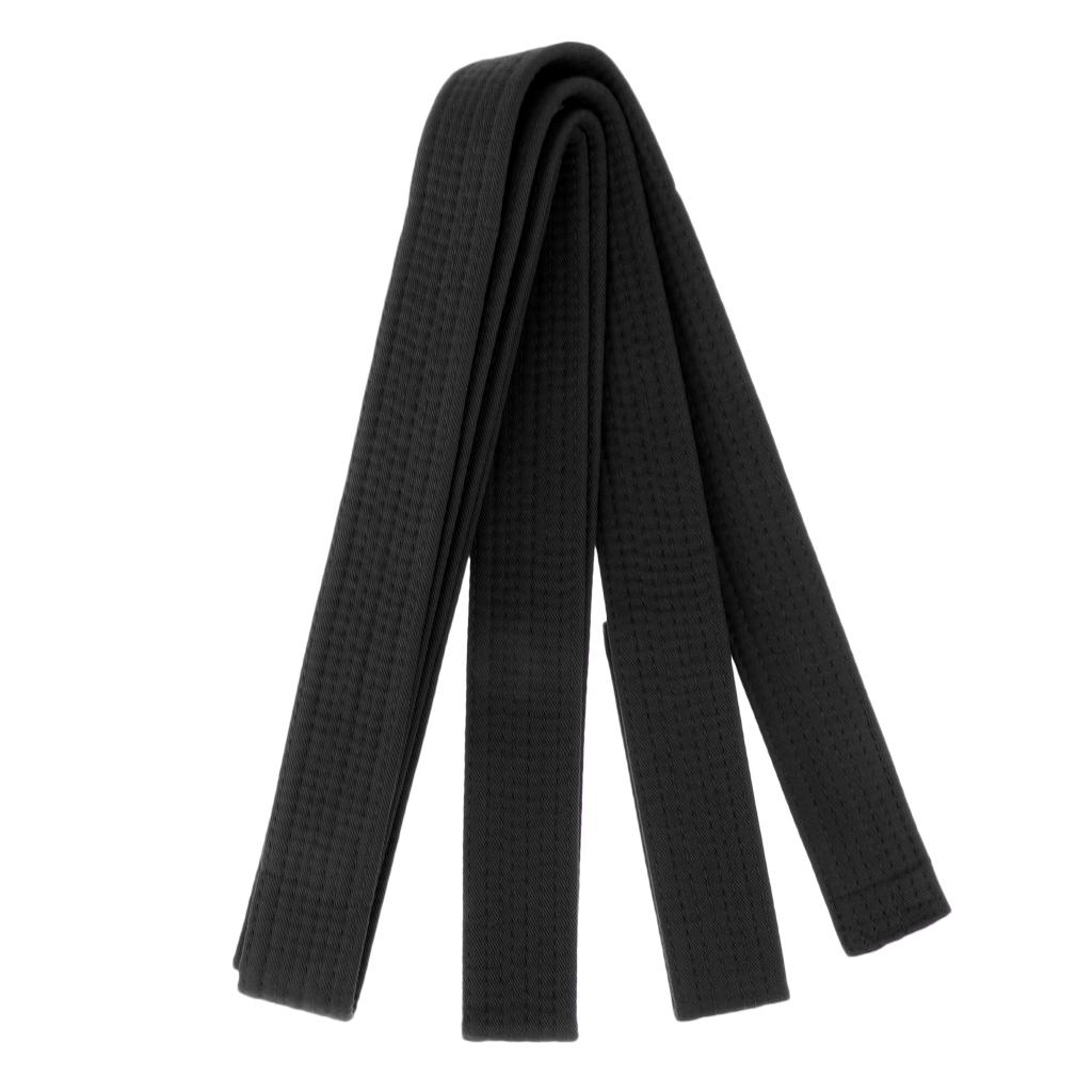Taekwondo Belt Karate Martial Arts Aikido Double Wrap Belt Black