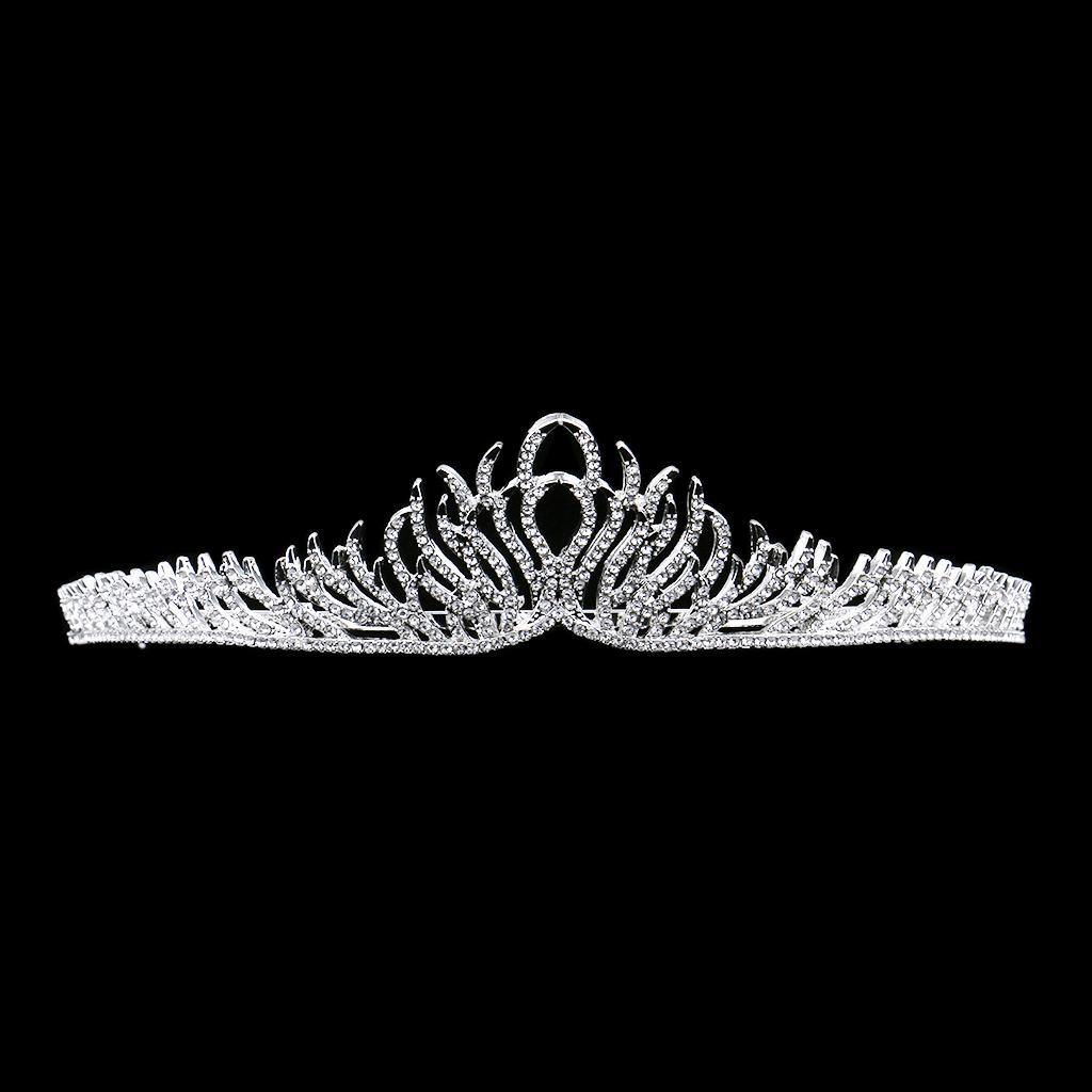 Wedding Tiara Rhinestones Crystal Bridal Headband Pageant Princess Crown