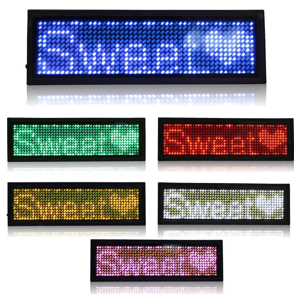 Digital Namensschilder LED-Namensschild Wiederaufladbare Büro Leuchtschild