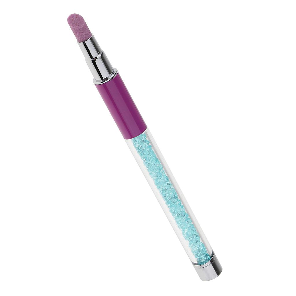 Nail Art Cuticle Grinding Pen Stick Manicure Dead Skin Remover Tool  Blue