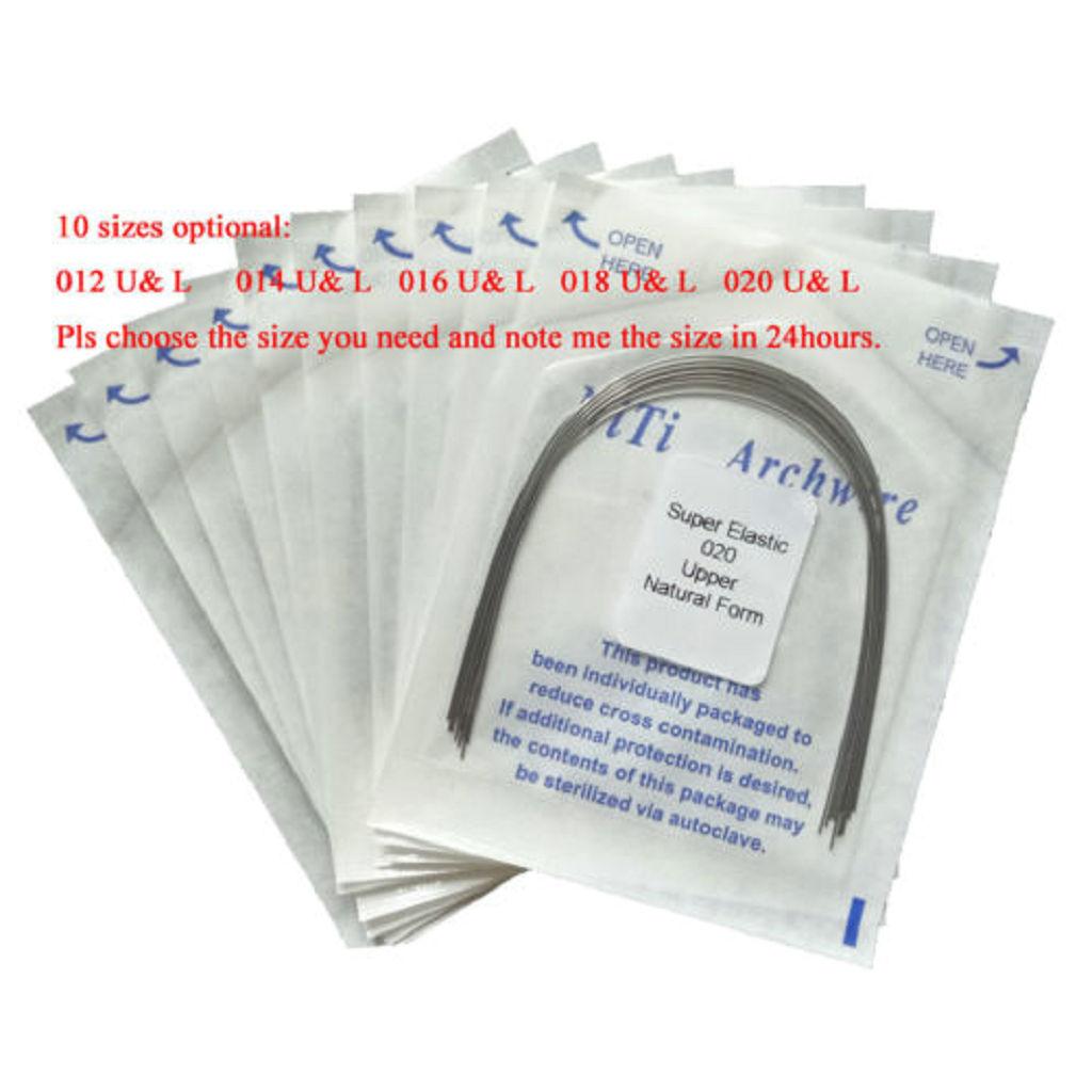 10 Packs Dental Orthodontic Super Elastic Niti Arch Wire Round 018 Upper