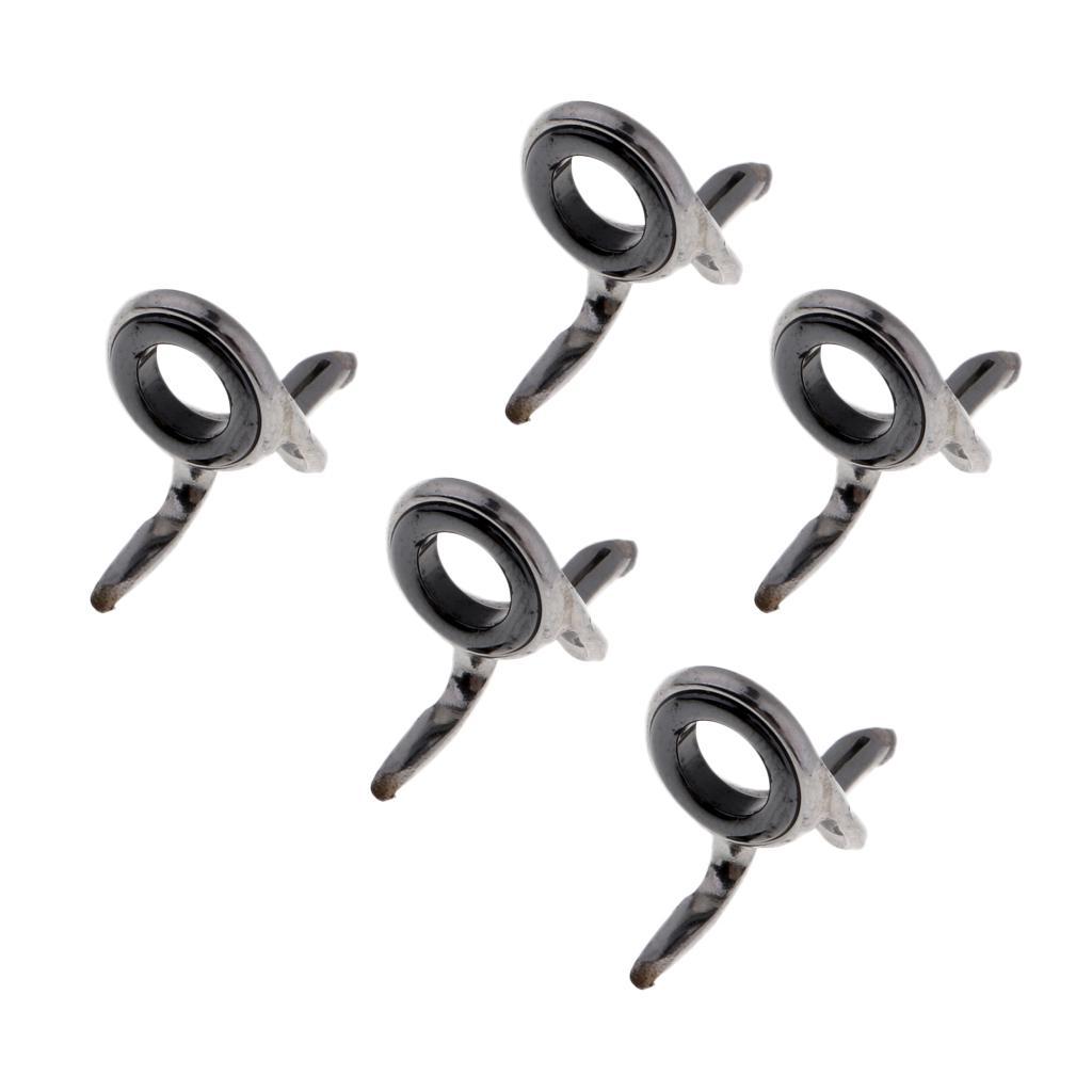 5 Stücke Fliegenrute Guide Set Angelruten Ring Spitze Reparatur Ring