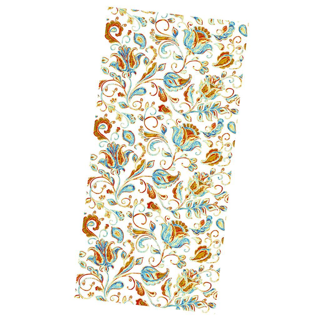 Flower Print Stained Glass Window Film Shower Door Privacy Filter Home Decor