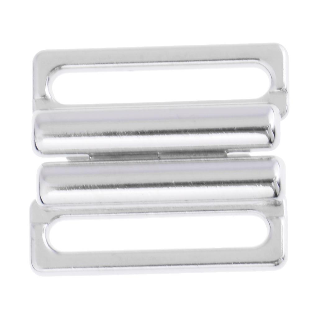 10 Paar Metall BH Clip Bademode Klicker Bikini Vorne Verschluss Schnalle