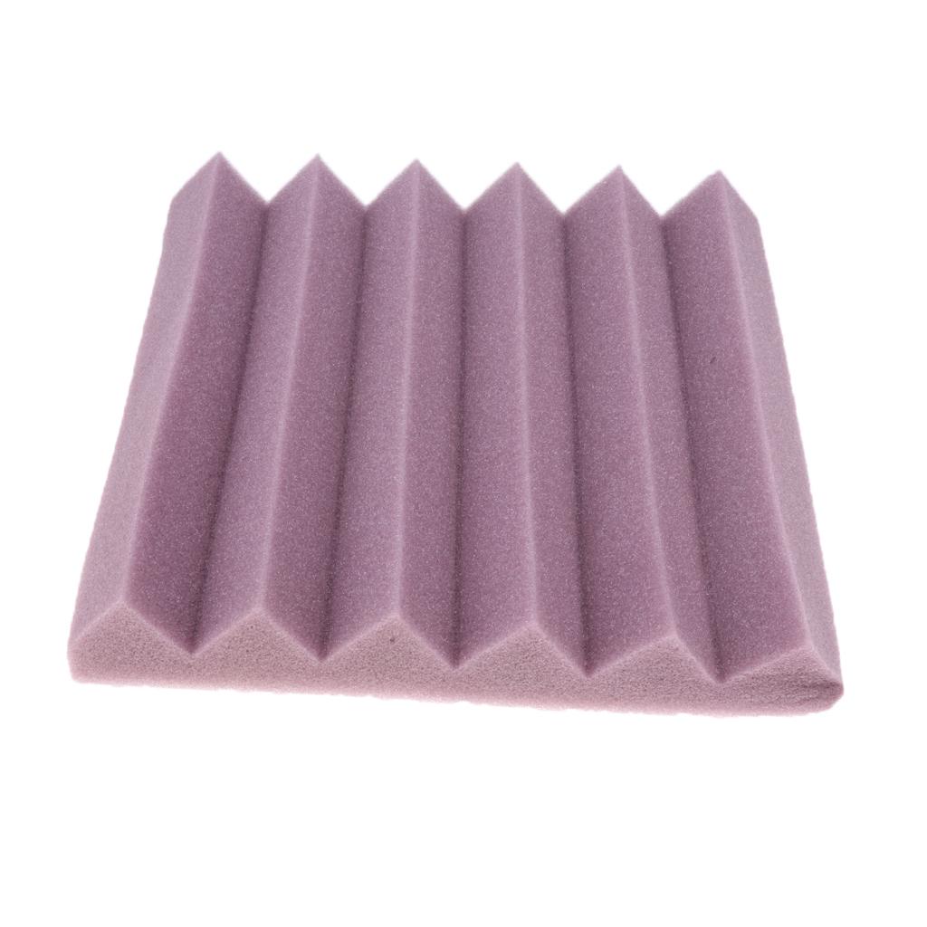 Acoustic Wedge Foam Sound Absorption Panel Studio Music Equipment Purple