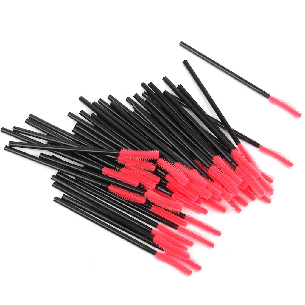 50 Disposable Eyelash Brushes Mascara Wands Lash Extension Spoolers Model B