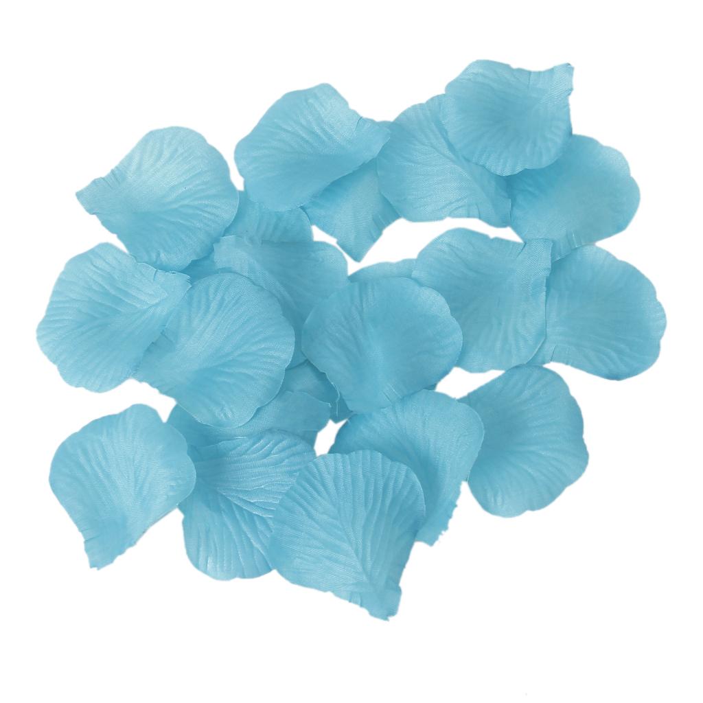 100pcs Artificial Silk Rose Petals Wedding Decoration Flowers -Turquoise