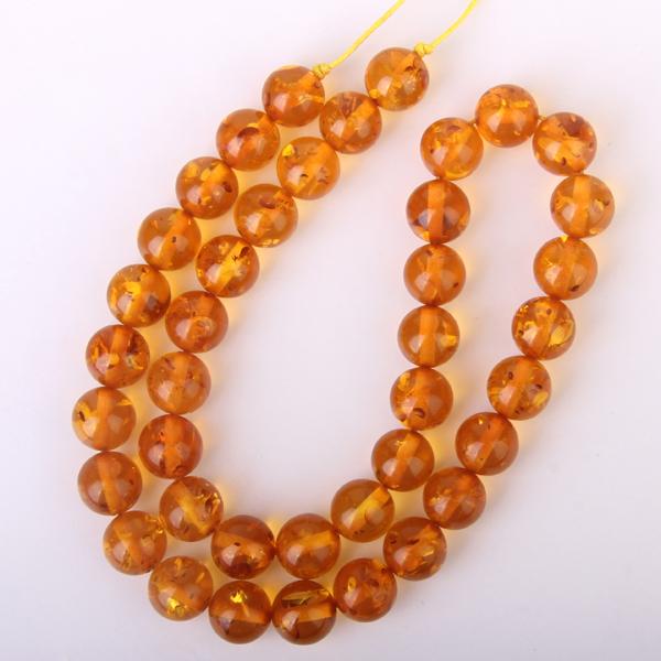 10mm Mahogany Synthetic Amber Round Loose Beads Strand 15.5 Inch