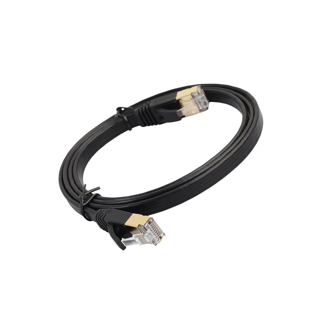 RJ45 Ultra-thin Flat Patch CAT7 SSTP Ethernet 10Gbps LAN Network Cable 5m