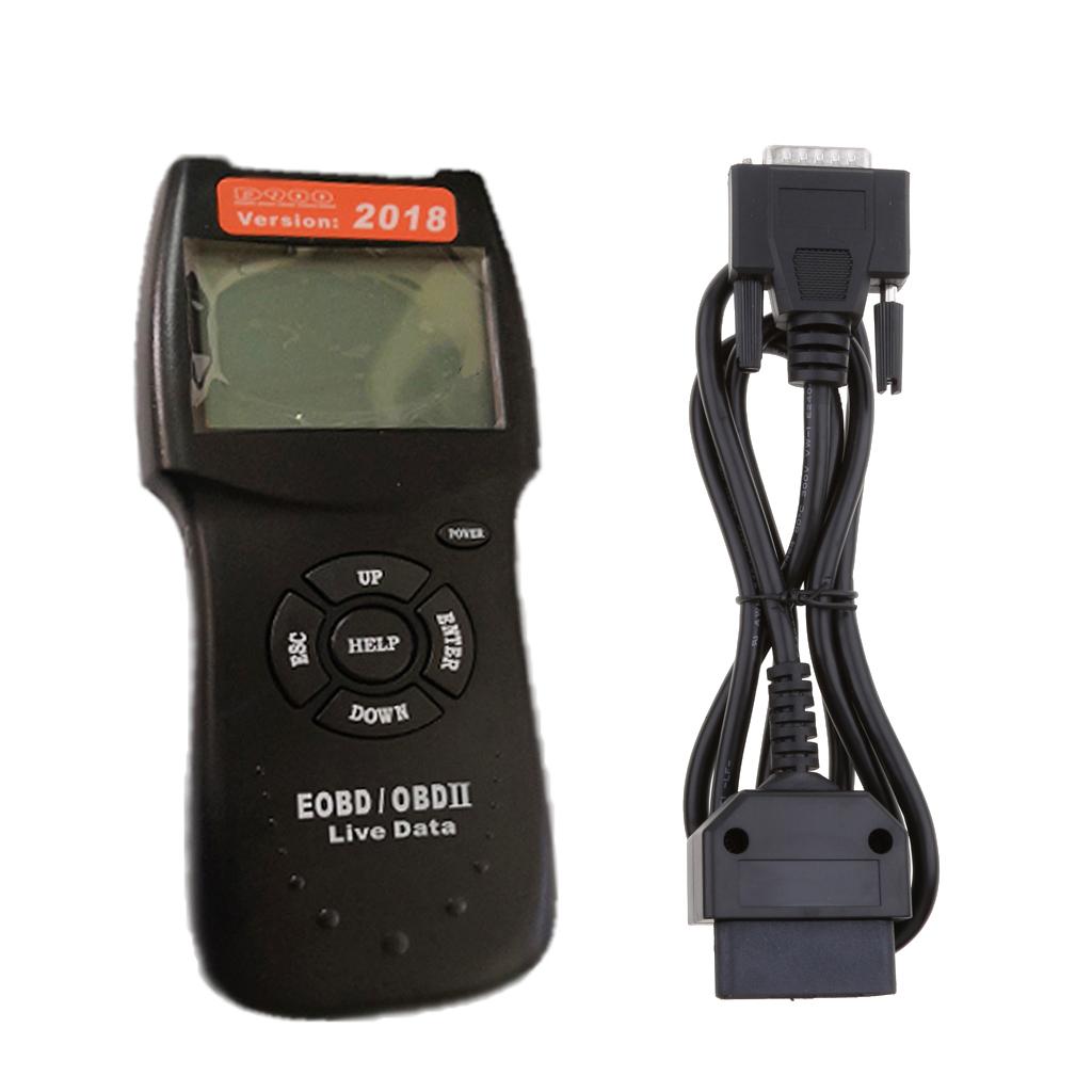 D900 OBD2 OBDII EOBD CAN Diagnostic Scanner Fault Code Reader for Universal