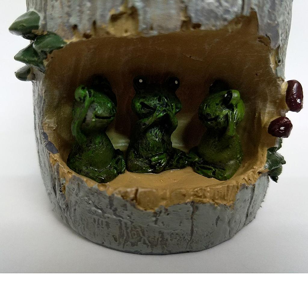 Resin Frog Flower Sedum Succulent Pot Planter Bonsai Trough Box Plant Bed