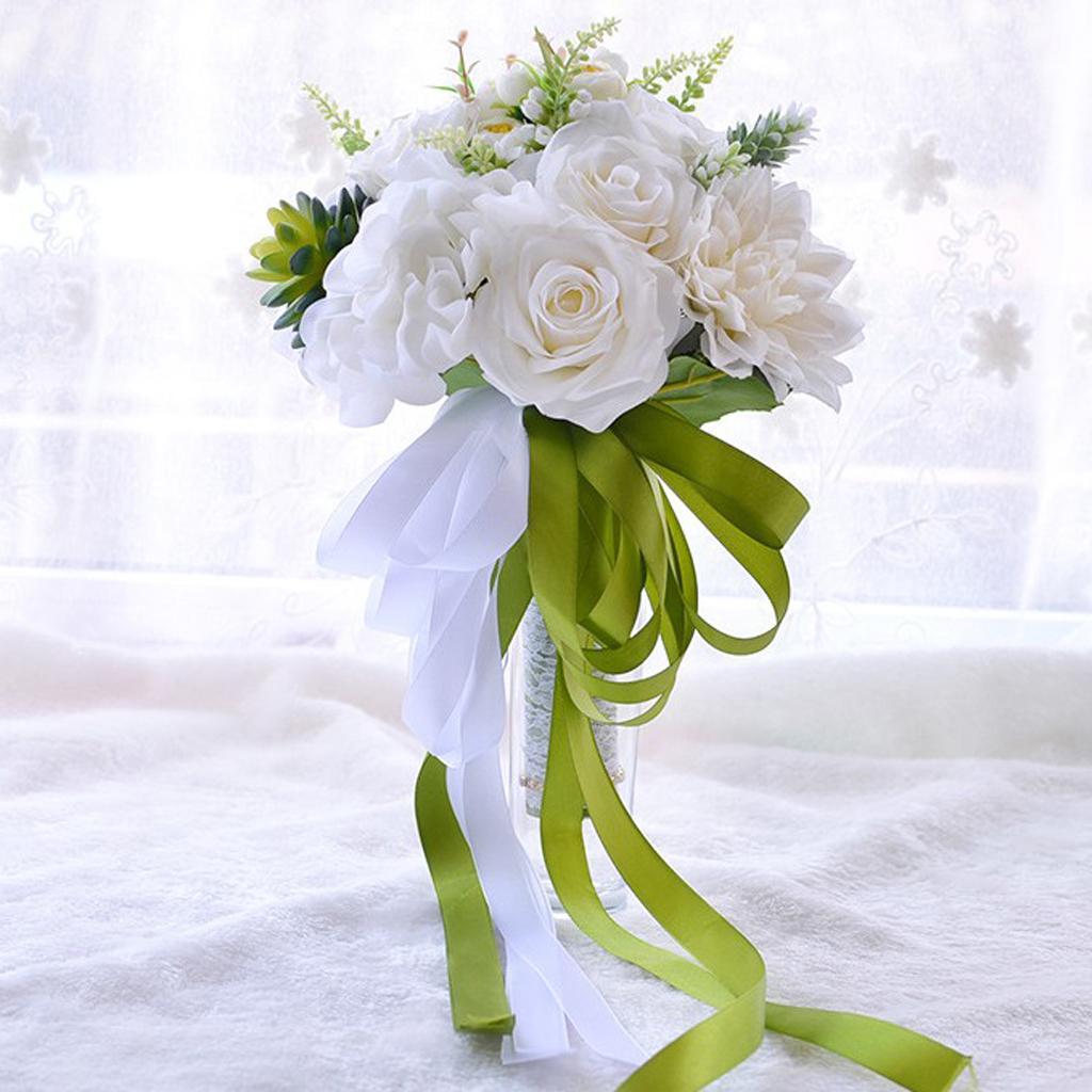 Artificial Flowers Simulation Flower Bride Bouquet Wedding Supplies Decor #4