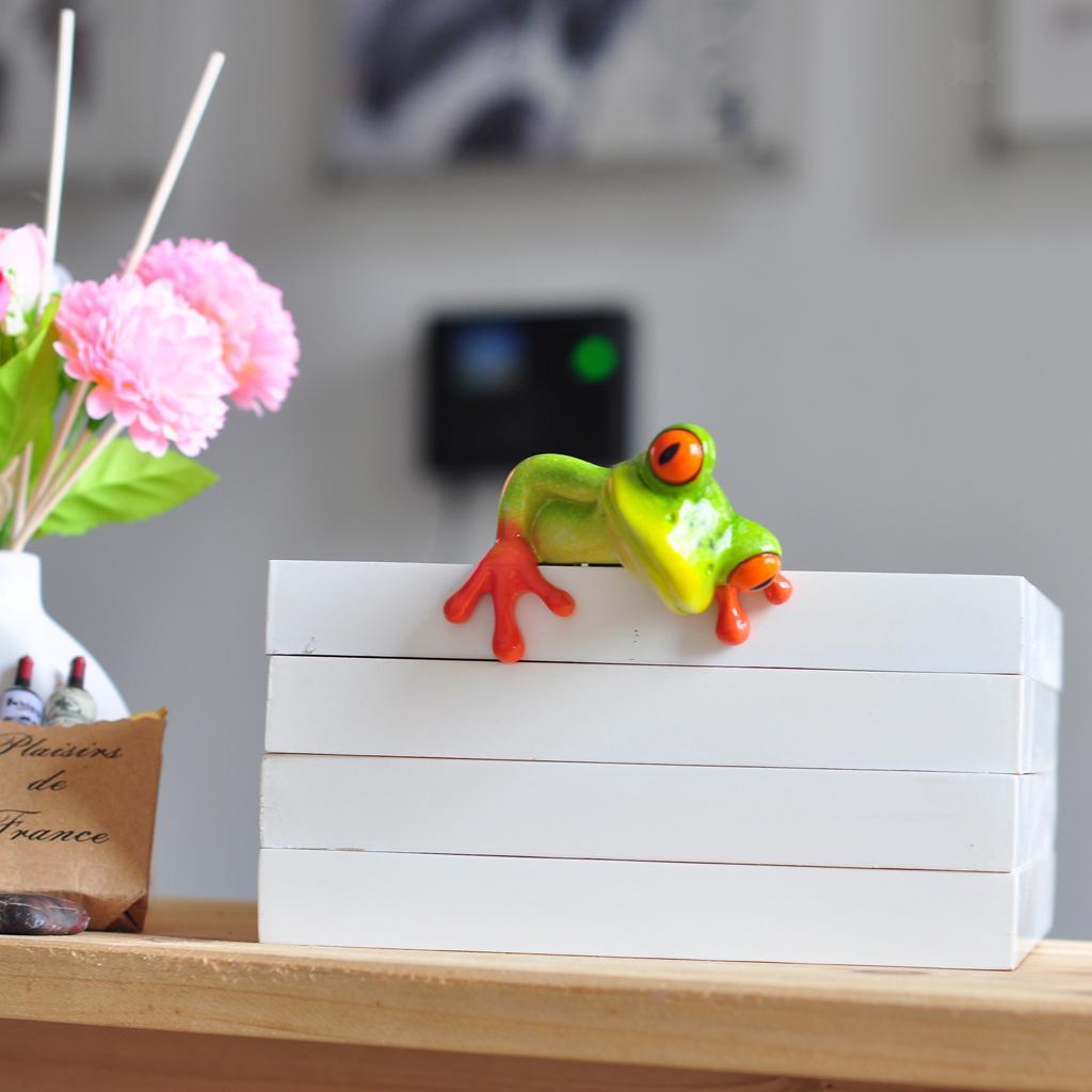 3D Resin Frog Figurine Miniatures Garden Micro Landscape Figure Decoration Craft
