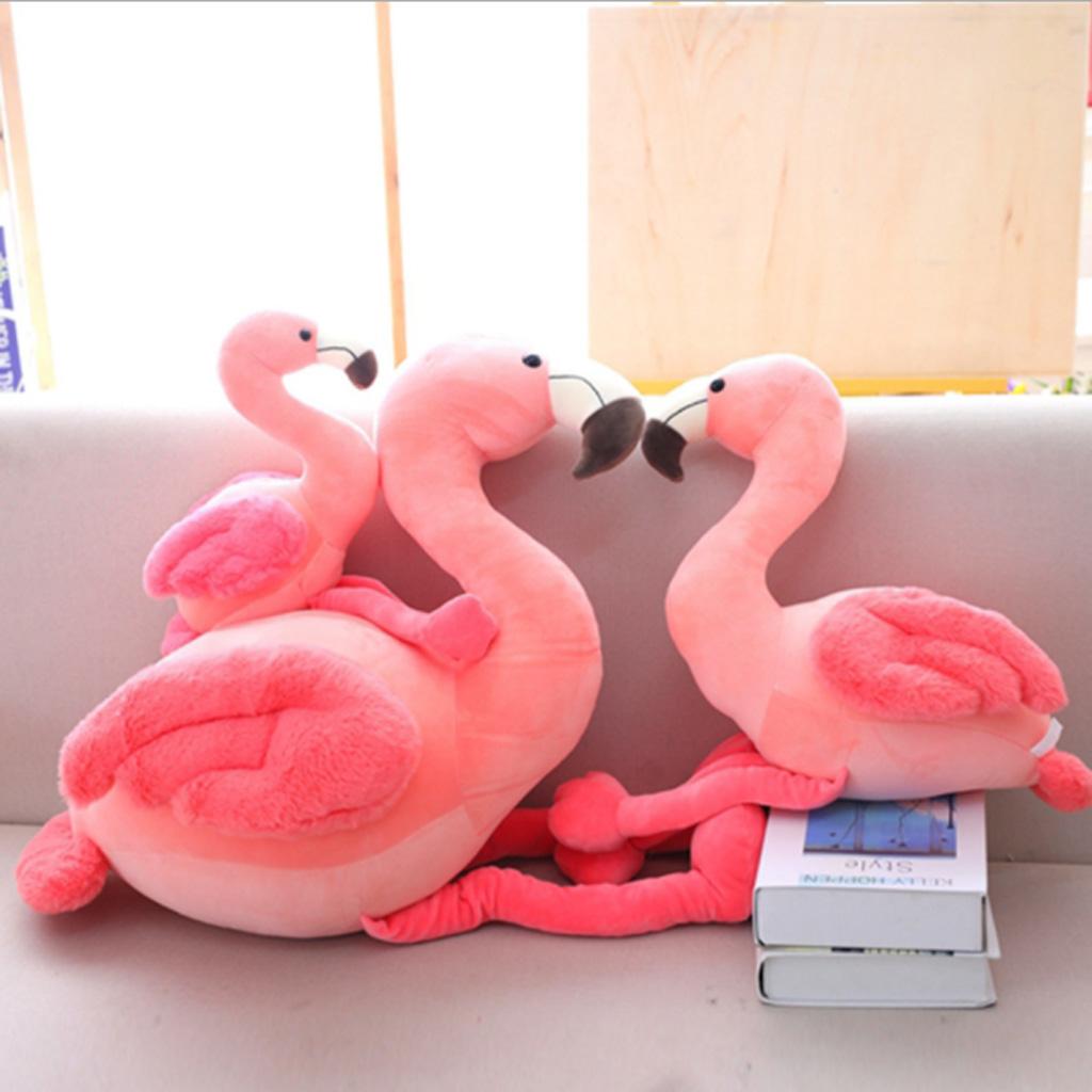Stuffed Pink Flamingo Animal Plush Throw Pillow Hugging Kids Dolls Toys 50cm