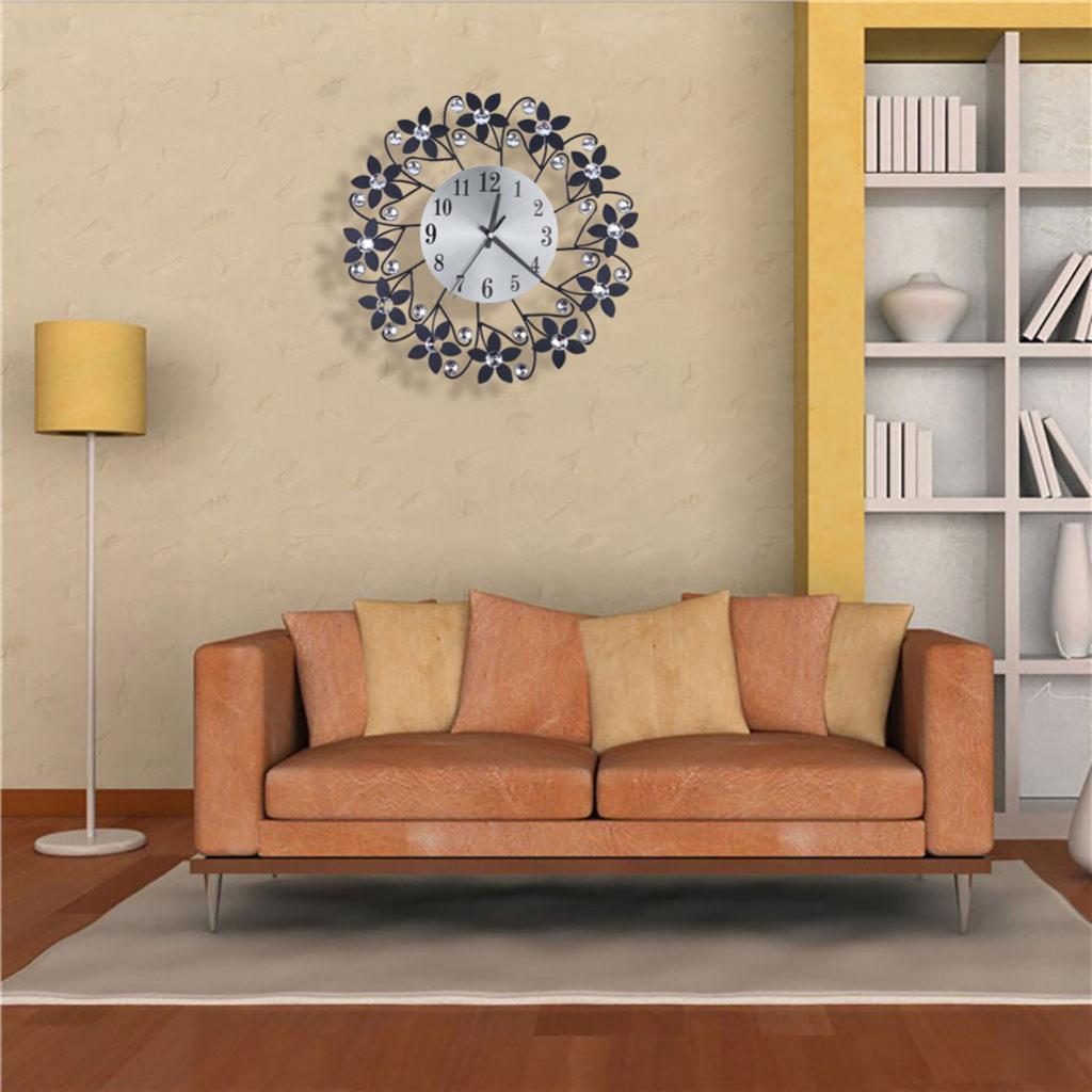 Retro 24inch Metal Wall Clock Home Decorative Elegant Decor House Warming Gift 